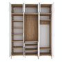Hanah Home Perchero EA155 - 4499 Nogal y Blanco